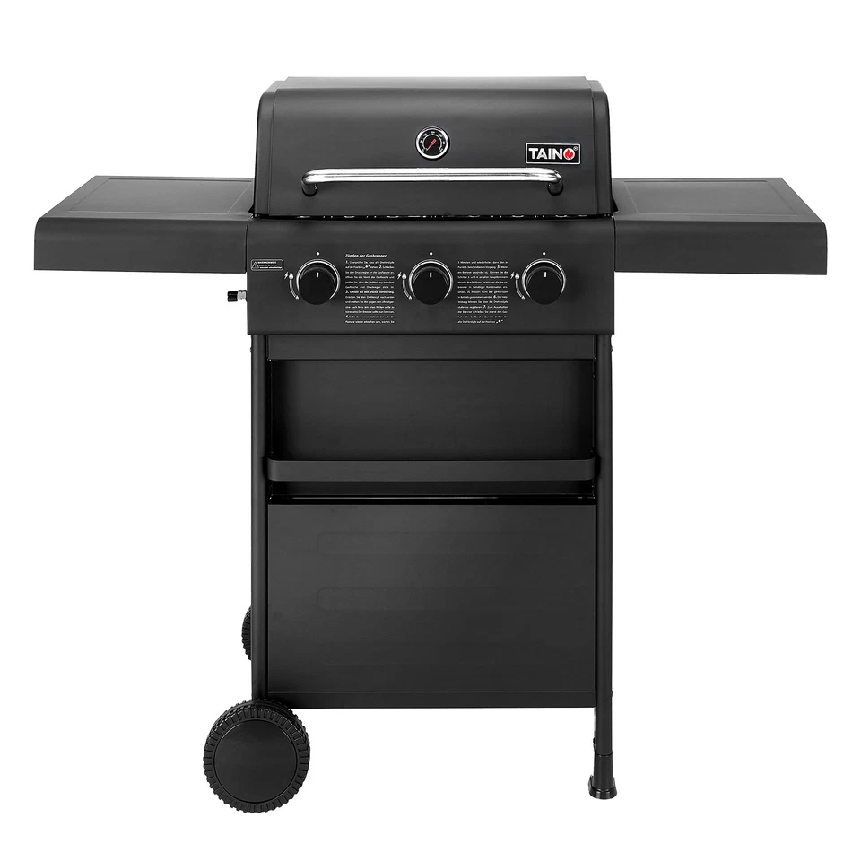 B-Ware TAINO COMPACT 3+0 Gasgrill Grillwagen platzsparend Griller Gas Grill BBQ