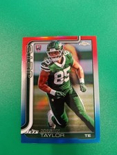 Mason Taylor 2025 Topps Chrome Red White Blue Refractor RC