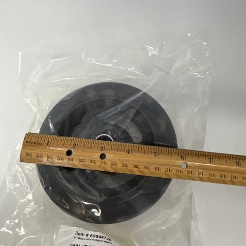 RUEDAS DE ACERO DE GOMA MOLDEADAS DE 6′′ X 2′′ DE ALTA RESISTENCIA PASTOR NUEVAS (Error de impresión en etiqueta) - Imagen 4 de 6