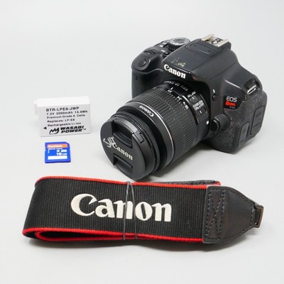 Canon EOS Rebel T4i 18MP DSLR Camera 18-55mm f/3.5-5.6 IS II Lens - READ