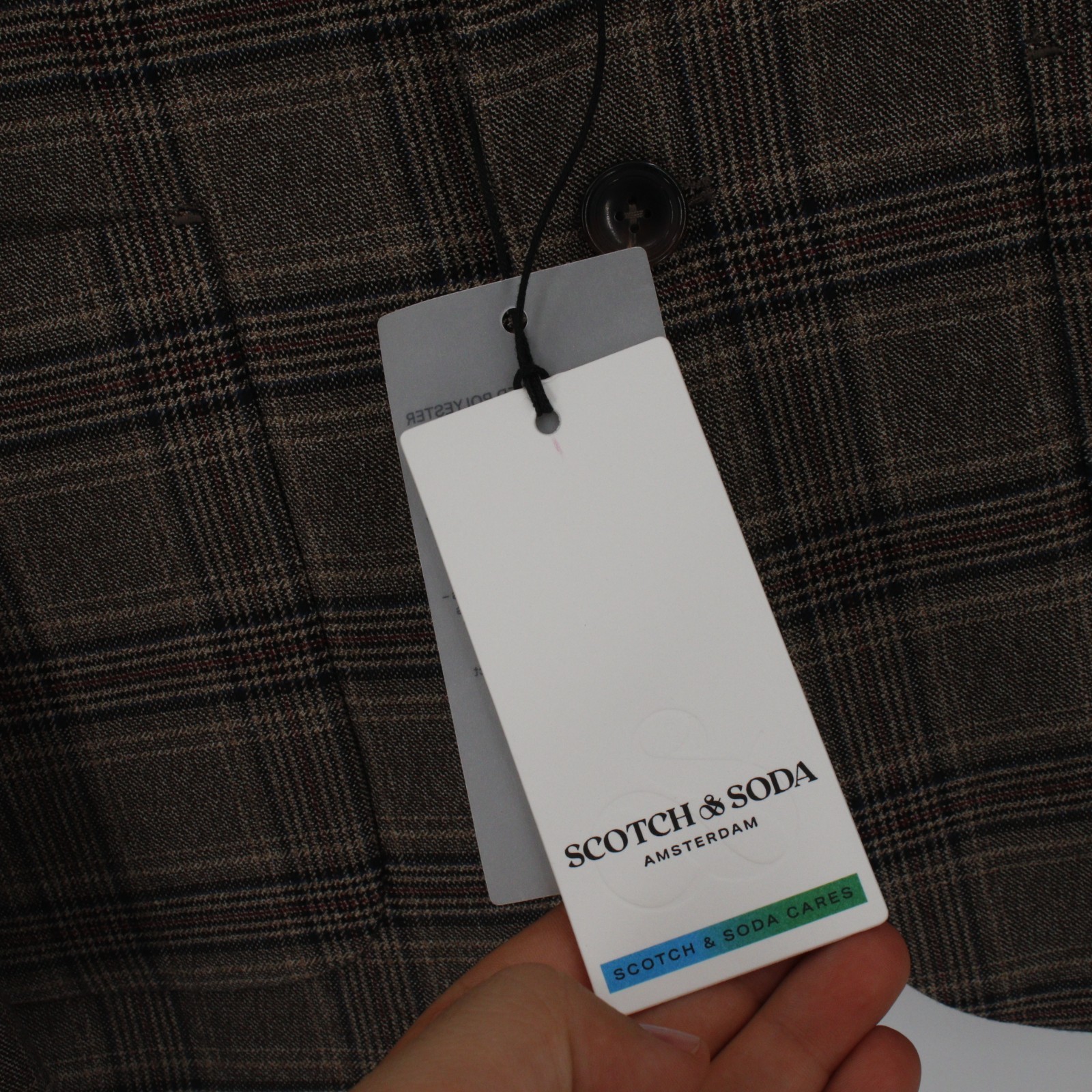 NWT Scotch soda Sport coat Mens medium unstructured half lined lightweight plaid