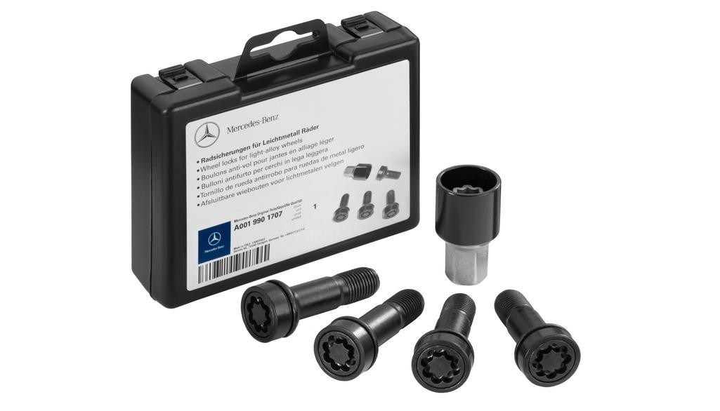 Antivol Mercedes ultra performant en acier forgé doté d'une bague rotative noire