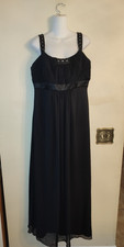 Pre owned Women's David's Bridal Party Cocktail Evening Black Maxi Dress Size 16