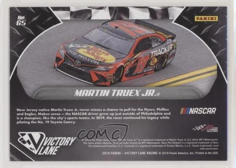 2019 Panini Victory Lane Pedal to the Metal Cars Martin Truex Jr #65 - Image 2 of 2