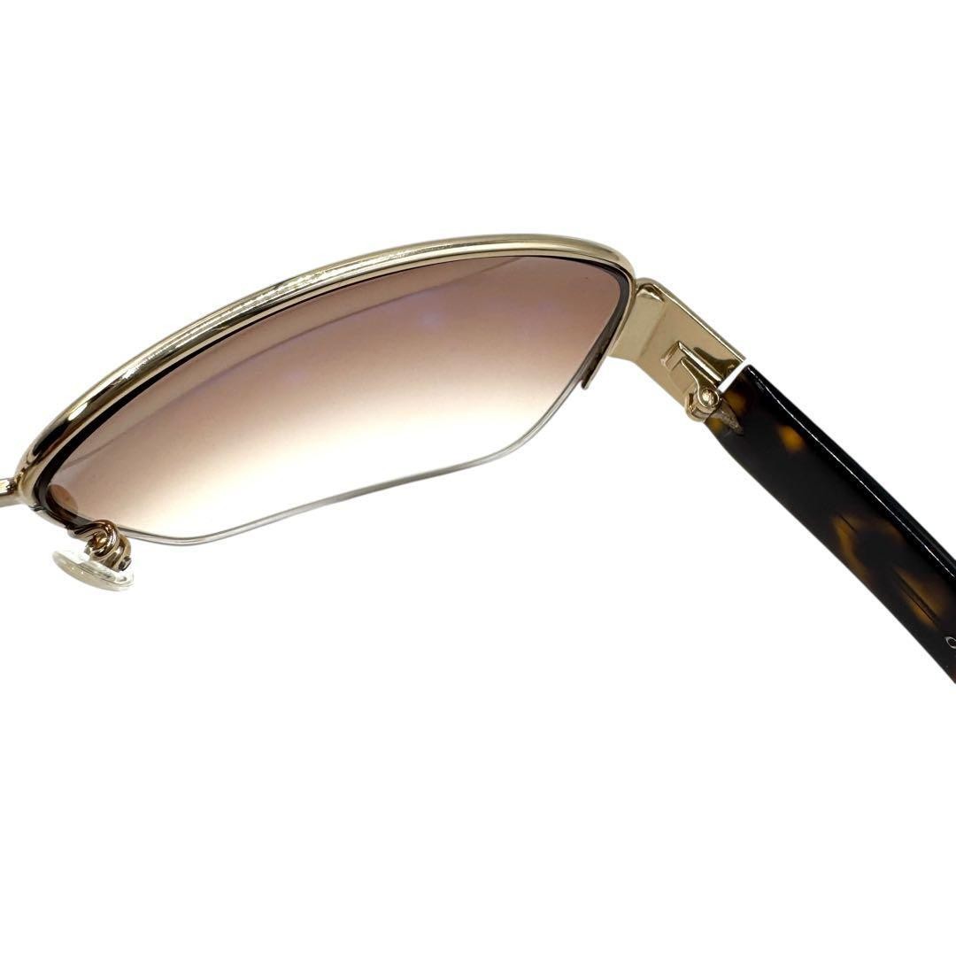 GUCCI Sunglasses GG pattern Gold frame Brown gradient lenses GG2719 S thumbnail 5