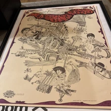 Beautiful Vintage 1968 The Young Rascals Schiller Sparta Graphics Poster MINT