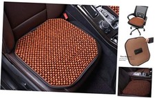 Wood Beaded Car Seat Cushion Cooling Car Office Chair Beaded seat Covers Coffee