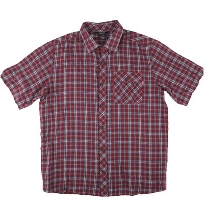 Outdoor Research Short Sleeve Pocket Button Up Shirt Mens Large Red Hiking