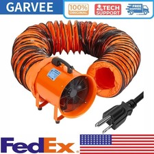 12 in Utility Blower Exhaust Fan with 32.8 ft Duct 3500 r/min 3500 CFM