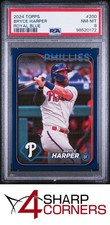 2024 TOPPS ROYAL BLUE #200 BRYCE HARPER POP 2 PSA 8