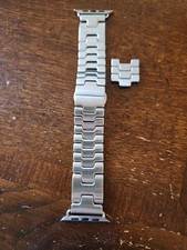 Montre Style Hermès Bracelet Satiné Grand H pour Apple Watch Series Ultra 