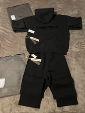 NEW Fear of God Essentials Relaxed Black Bundle Size XL 100% Authentic✅