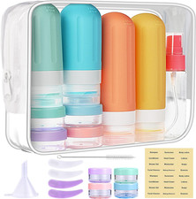 Travel Bottles for Toiletries 18Pack Containers Travel Size Toiletries TSA App