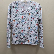Patagonia Floral Performance Base Layer Capilene Top Multicolor Size Medium