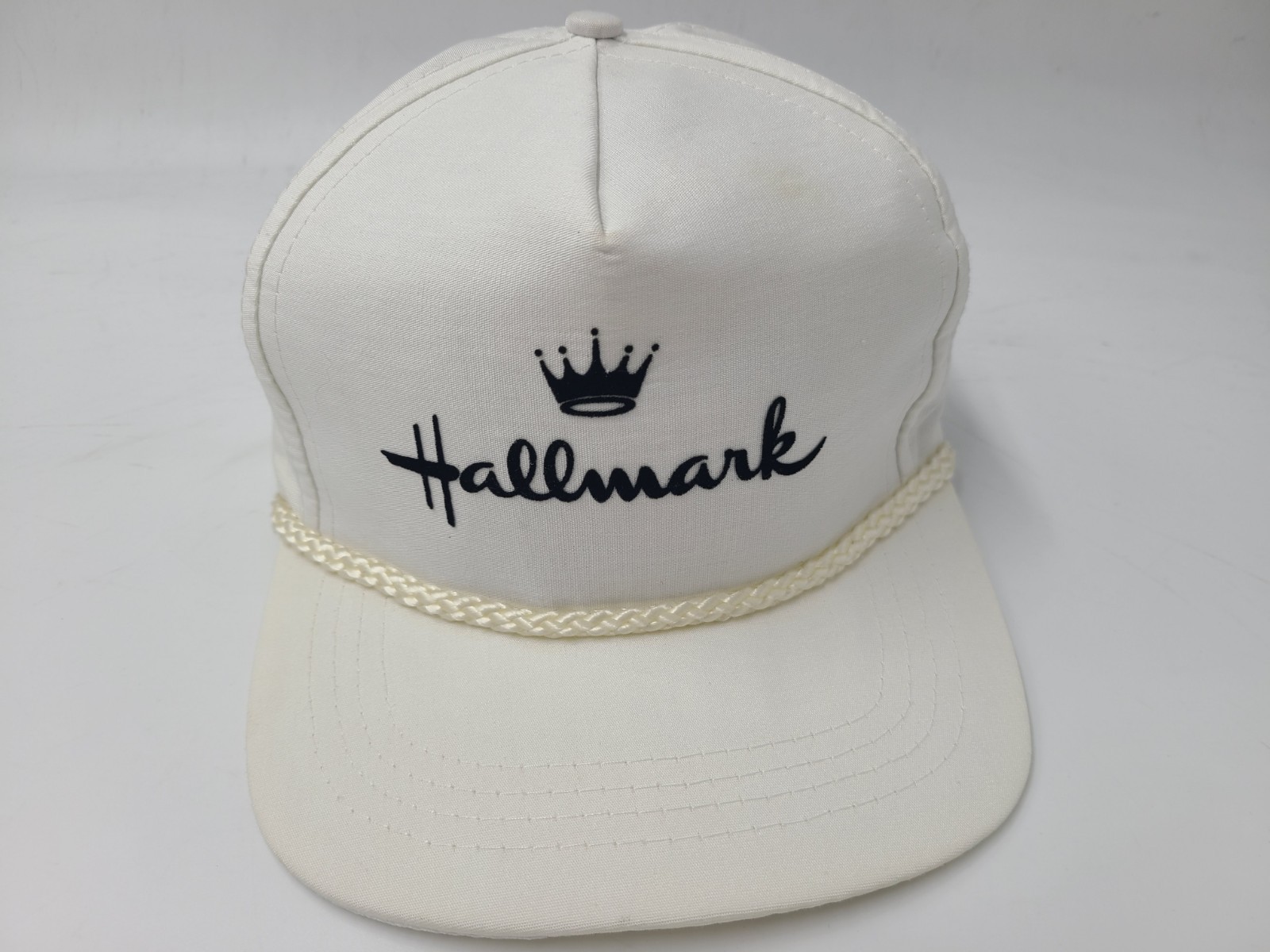 Vintage Hallmark Cards Rope Snapback Hat Cap Casual Logo Men Women White Black