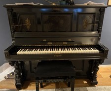 Schwarzes Klavier Ca 125 Jahre alt - J. Schmey, Berlin