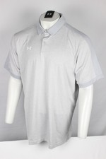 Under Armour Men's UA Trophy Polo Short Sleeve Shirt Gray 1376907 011