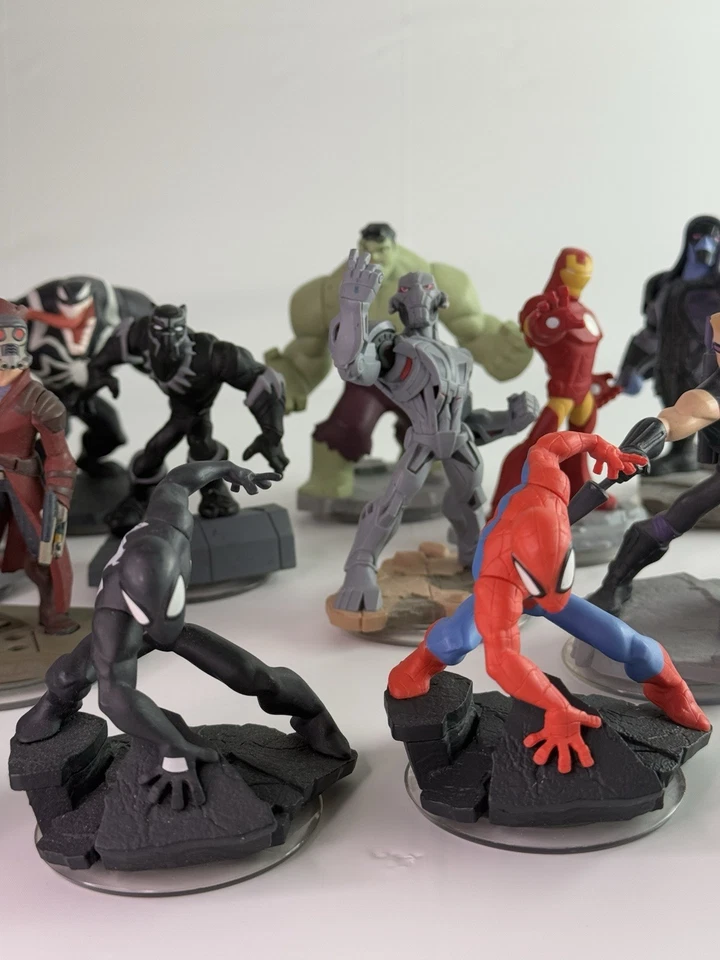Disney Infinity Marvel Super Heroes Lote 17 Figuras Vengadores Spider-Man Guardianes Foto 2 de 4