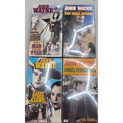John Wayne Sealed VHS Lot 4 GoodTimes Home Video Western Movies