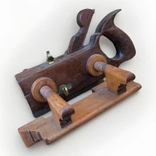 Rare Solid Rosewood & Boxwood Auburn Tool Co Auburn NY American Made Plow Plane