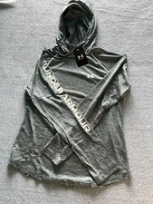 Under Armour Women's M Velocity Hoodie - Gray Heather w/ White Wordmark
