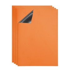 Dry Erase Board, A4 4 Pack Fridge Calendar Board Magnets Whiteboard, Orange
