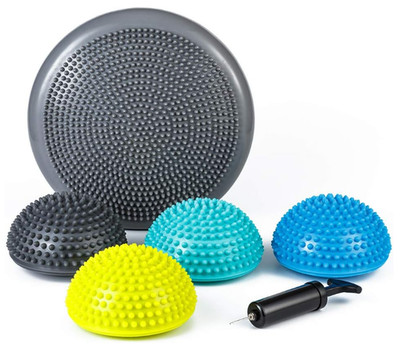 Pods de equilibrio inflables 5 pcs con bomba, estabilidad y core fitness, Nuevo