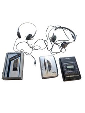 Lot 0f 3 Sony Walkman  GE Cassette Players   For Repair Or Parts