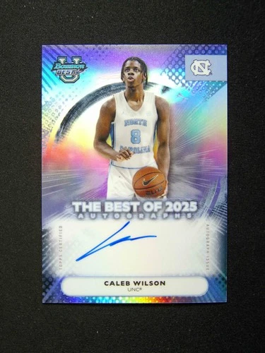 2025-26 Topps Bowman Chrome U. Caleb Wilson Auto The Best Of 2025