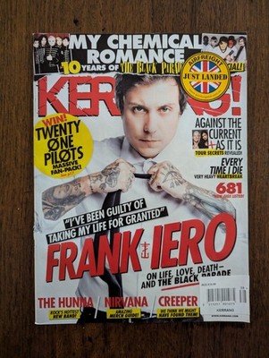 Kerrang! - Sep 2016 Frank Iero My Chemical Romance 10 Years of The Black Parade.