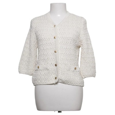 Zara, Strickjacke, Damen, Größe: S, Weiß, Baumwolle/Polyester, Einfarbig #CxB