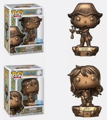 Funko Pop Funko Pop One Piece Nami and Usopp Bronze Statue 25th Anniversary