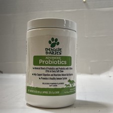 Doggie Dailies Probiotics Advanced For Dogs 225 2g Soft Chews 16 Oz Total BB4/26