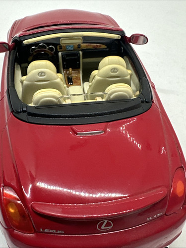 1:24 Diecast Car WELLY Red Color LEXUS SC430 CONVERTIBLE No. 22439 No Box - Bild 6 von 17