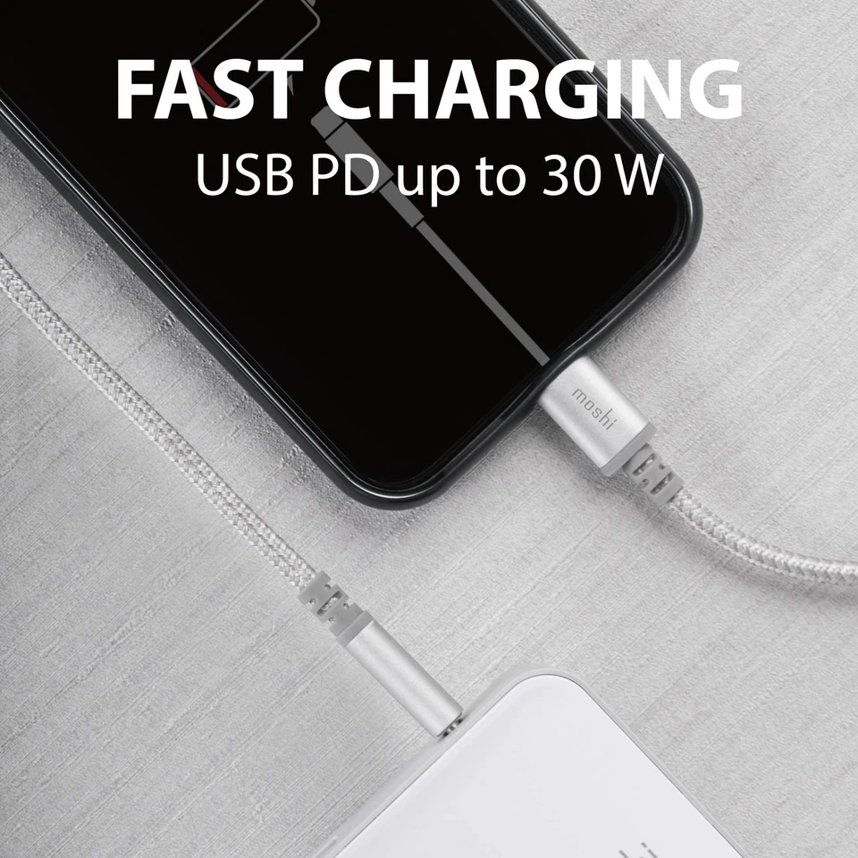 Moshi Integra USB C to Lightning Cable 4ft MFi-Certified Fast Charging iPhone... - Image 4 of 4