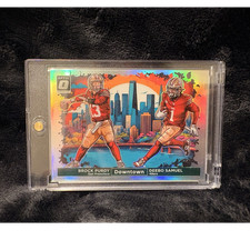 Panini 2024 Donruss Optic Downtown Duos Brock Purdy Deebo Samuel #2 49ers Prizm