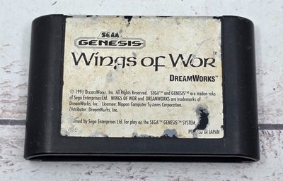 Wings of Wor (Sega Genesis, 1991) Authentic Cartridge | Heavy Label Wear | Cult