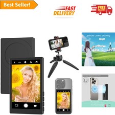 Universal Wireless Vlog Monitor with Bluetooth Remote - For All Smartphones