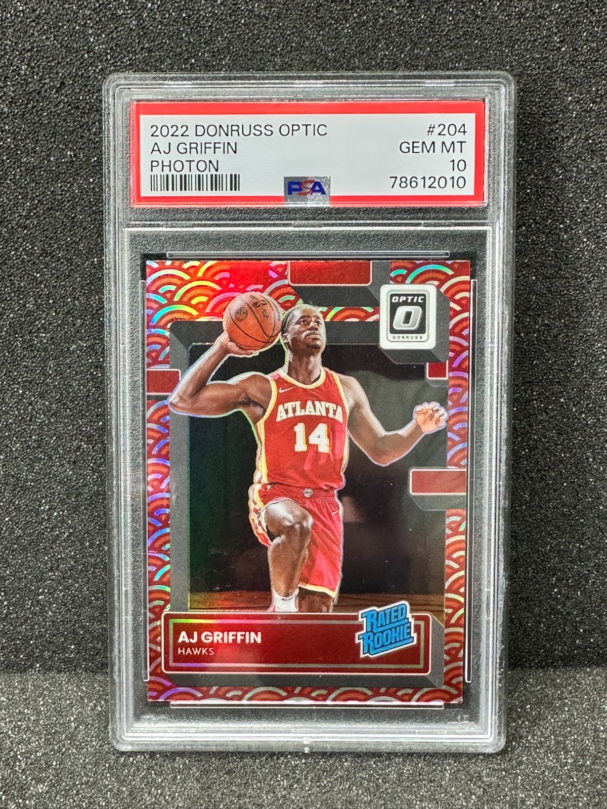 2022 Donruss Optic AJ GRIFFIN Photon Rated Rookie #204 PSA 10 GEM MINT