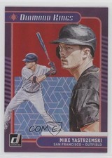 2021 Panini Donruss Diamond Kings Holo Red Mike Yastrzemski #28 0l1b