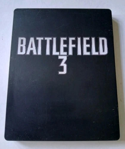 BOITIER DE JEU BATTLEFIELD 3 PS3 PLAYSTATION STEELBOOK UNIQUEMENT RARE CADEAU CADEAU PAS DE DISQUE