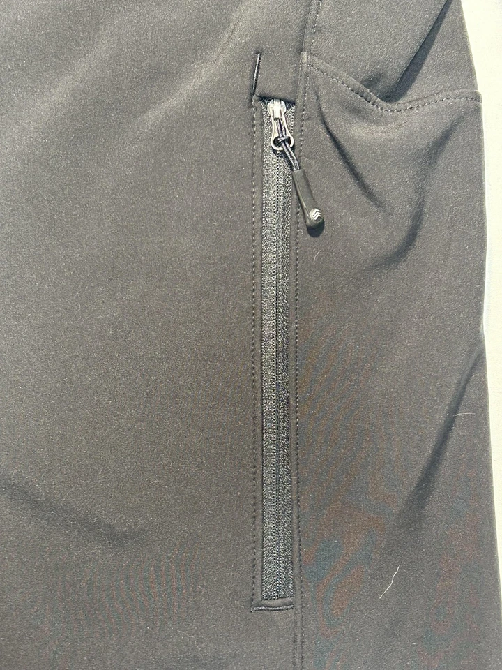 Solaris Jacket Mens Large Black Softshell Full Zip Fleece Lined Stretch Pockets - Image 2 of 4