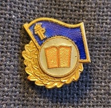 Auszeichnung DDR: Abzeichen für gutes Wissen, emailliert, Junge Pioniere JP FDJ 