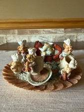 Mini Pigs Teenie Tiny Play Tea Set Doll House on Saucer