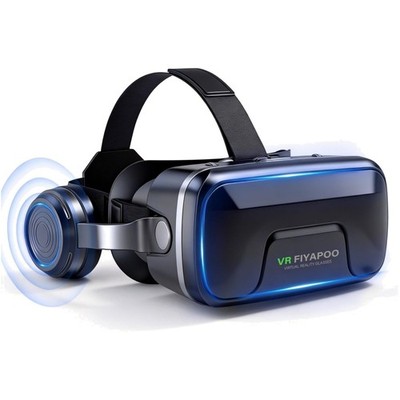 3D VR Brille mit HiFi Kopfhörern, Immersive Virtual Reality für Spiele & Film...