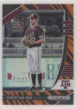 2020 Panini Prizm Draft Picks Tiger Stripes 34/99 Christian Roa #PDP48 4l3