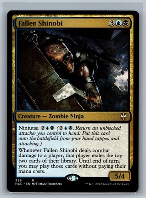 Magic MTG Commander: Streets of New Capenna Fallen Shinobi #338 TCG CCG