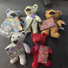 Grateful Dead Beanie Bears  Lot of 5 NWT 2500 