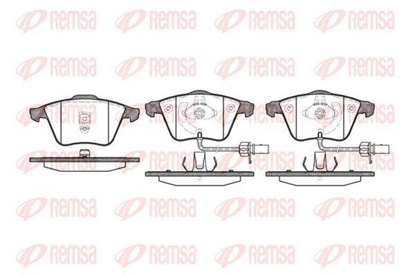 Bremsbelagsatz Scheibenbremse Remsa 0964.02 FüR Audi A6 C5 4B2 4B4 Avant 4B5 4B6-image