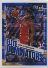 2020 Panini Donruss Optic Elite Dominators Blue Pulsar Prizm Zion Williamson 0c2